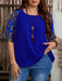SHEIN EMERY ROSE Blusa casual de cuello redondo y manga corta talla grande - Quierox - Tienda Online