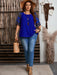 SHEIN EMERY ROSE Blusa casual de cuello redondo y manga corta talla grande - Quierox - Tienda Online