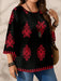 SHEIN EMERY ROSE Blusa de manga 3/4 de cuello redondo - Quierox - Tienda Online