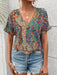 SHEIN EMERY ROSE Blusa de manga de murciélago con estampado de paisley - Quierox - Tienda Online