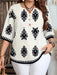 SHEIN EMERY ROSE Blusa suelta de talla grande con botones - Quierox - Tienda Online
