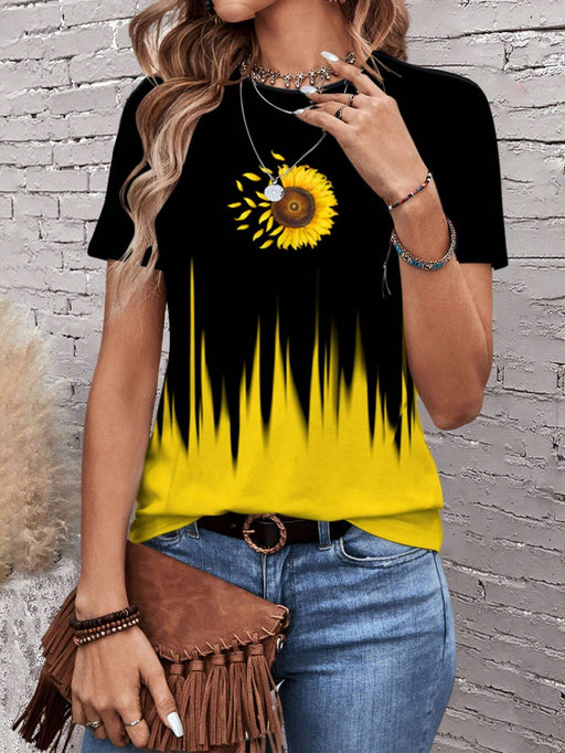 SHEIN EMERY ROSE Camiseta informal y sencilla de manga corta - Quierox - Tienda Online