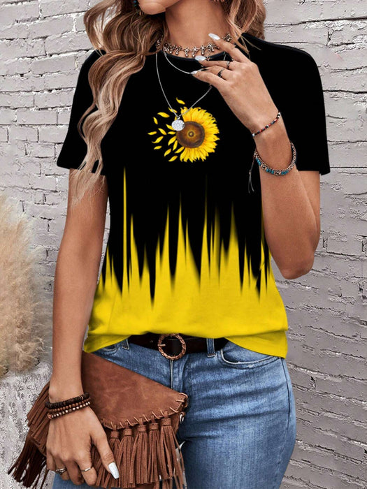 SHEIN EMERY ROSE Camiseta informal y sencilla de manga corta - Quierox - Tienda Online