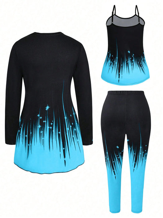SHEIN EMERY ROSE Conjunto de 3 piezas de talla grande para mujer - Quierox - Tienda Online