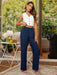 SHEIN EMERY ROSE Pantalones lisos con cintura elástica - Quierox - Tienda Online