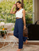 SHEIN EMERY ROSE Pantalones lisos con cintura elástica - Quierox - Tienda Online