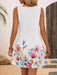 SHEIN EMERY ROSE Vestido corto de mujer con cuello redondo y estampado floral - Quierox - Tienda Online