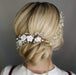 Shein Enredadera para el cabello con forma de rama de perla y flor blanca para novia - Quierox - Tienda Online