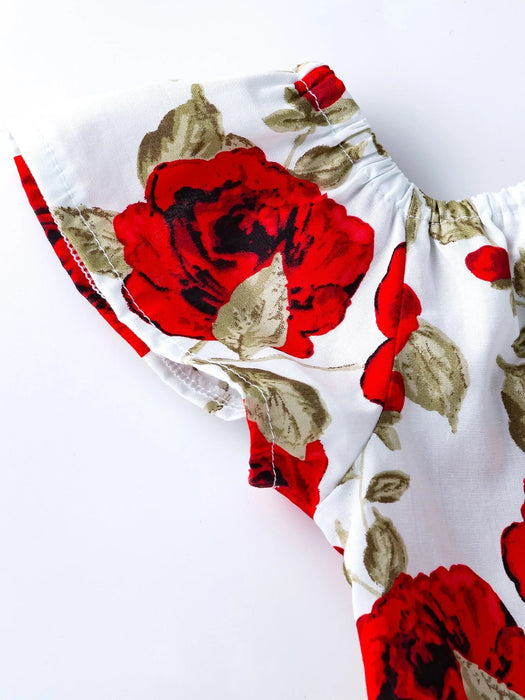 SHEIN Enterizo Floral Con Diadema Para Bebé Niña - Quierox - Tienda Online