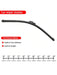 Shein Escobilla limpiaparabrisas universal en forma de U, de goma suave, sin marco ni soporte, para coche, de 18" - Quierox - Tienda Online