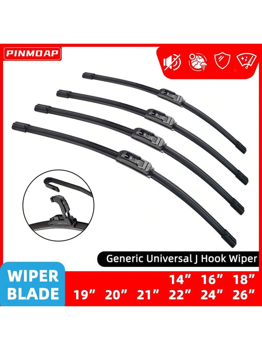 Shein Escobilla limpiaparabrisas universal en forma de U, de goma suave, sin marco ni soporte, para coche, de 18" - Quierox - Tienda Online