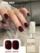 SHEIN esmalte de uñas en gel rojo vino XEIJAYI, 1 botella de 15 ml - Quierox - Tienda Online