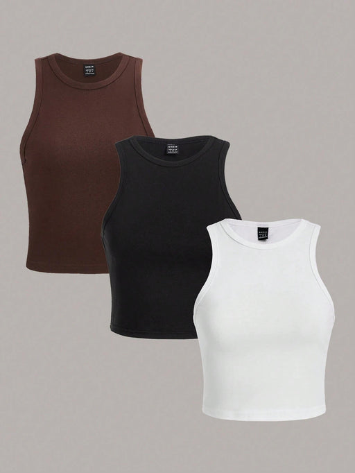 SHEIN Essnce paquete de 3 blusas de tirantes minimalistas y casuales - Quierox - Tienda Online
