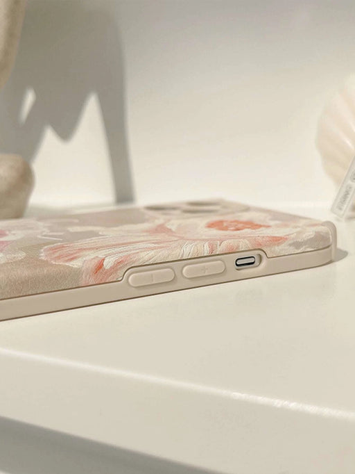 Shein Estuche con diseño de flores y apariencia de piel rosada para teléfono para iPhone 11 pro - Quierox - Tienda Online
