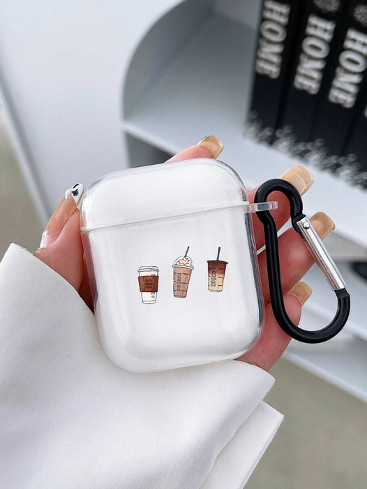 SHEIN Estuche con estampado de café compatible con AirPods - Quierox - Tienda Online