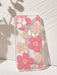 SHEIN estuche de teléfono transparentes y elegantes con adornos de flores decorativos - Quierox - Tienda Online