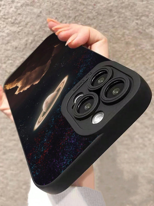 Shein Estuche Para Teléfono Pintado Con Planetas para iPhone 11 - Quierox - Tienda Online