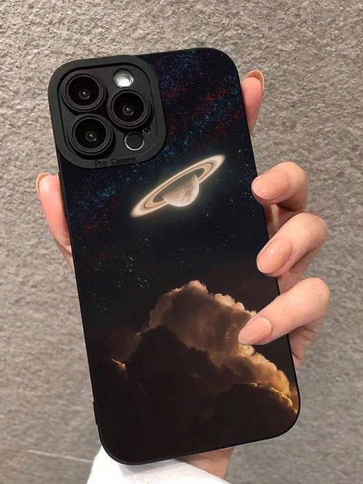Shein Estuche Para Teléfono Pintado Con Planetas para iPhone 11 - Quierox - Tienda Online