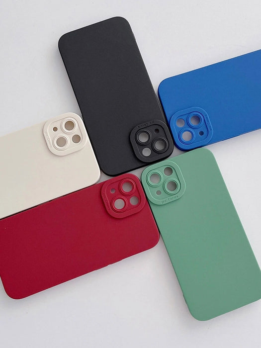 Shein Estuche para teléfono sólido de neón de 5 piezas compatible con iPhone 11 - Quierox - Tienda Online