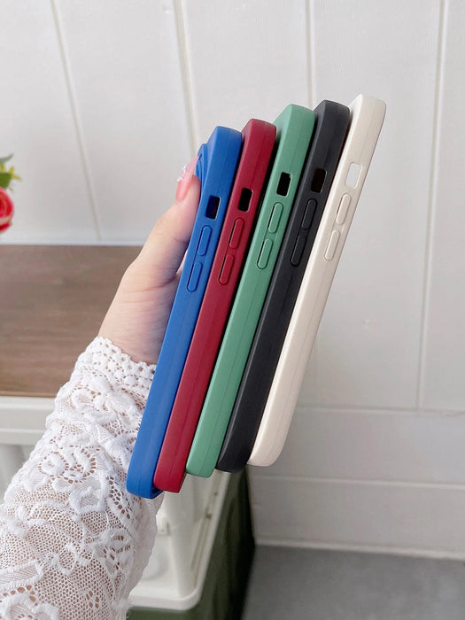 Shein Estuche para teléfono sólido de neón de 5 piezas compatible con iPhone 11 - Quierox - Tienda Online