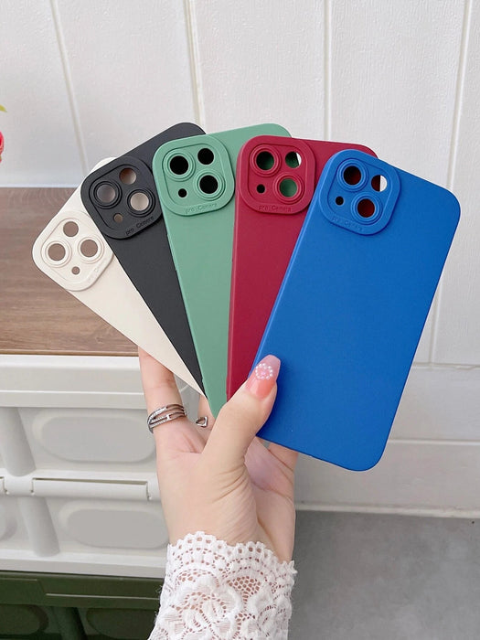 Shein Estuche para teléfono sólido de neón de 5 piezas compatible con iPhone 11 - Quierox - Tienda Online