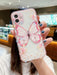 Shein Estuche transparente para teléfono con estampado de mariposa y decoración de diamantes - Quierox - Tienda Online