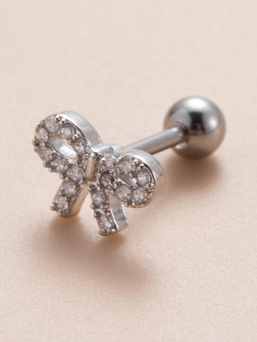 Shein Exquisito y único pendiente de perforación de cartílago con microincrustaciones de circonita cúbica - Quierox - Tienda Online