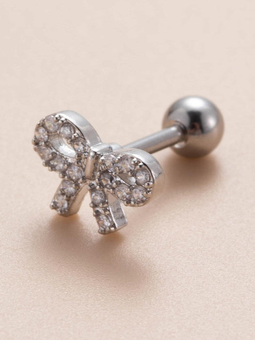 Shein Exquisito y único pendiente de perforación de cartílago con microincrustaciones de circonita cúbica - Quierox - Tienda Online