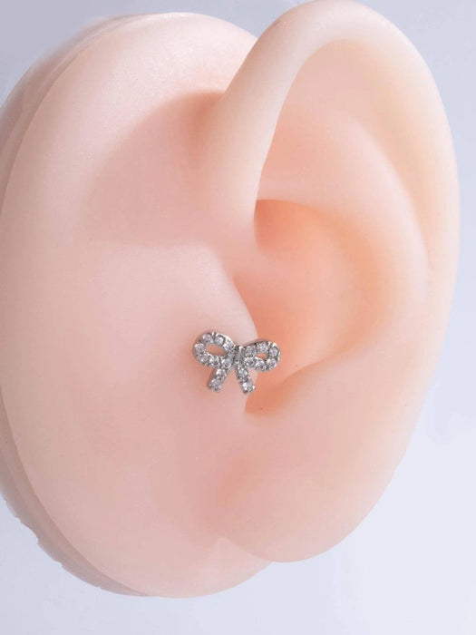 Shein Exquisito y único pendiente de perforación de cartílago con microincrustaciones de circonita cúbica - Quierox - Tienda Online