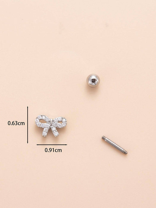 Shein Exquisito y único pendiente de perforación de cartílago con microincrustaciones de circonita cúbica - Quierox - Tienda Online