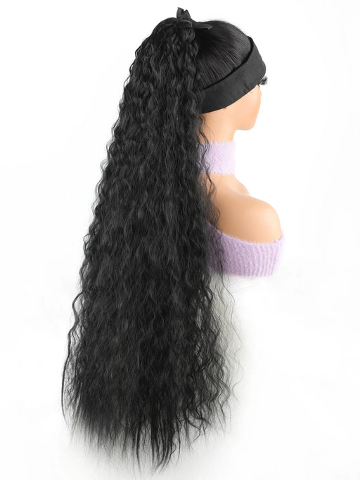 Shein Extensión de cola de caballo sintética, larga y recta, resistente al calor, que se enrolla alrededor 22 pulgadas - Quierox - Tienda Online