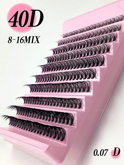 Shein Extensión de pestañas individuales de 40d suaves y naturales, longitud de rizado de 8 a 16mm - Quierox - Tienda Online