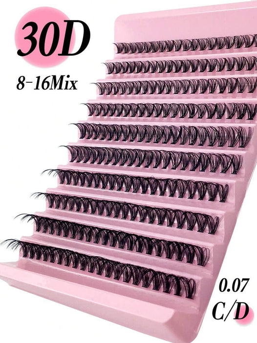 Shein Extensions de pestañas de visón 3D Miss Wink, largo mezclado de 8 - 16mm, rizado 30D 0.07D - Quierox - Tienda Online