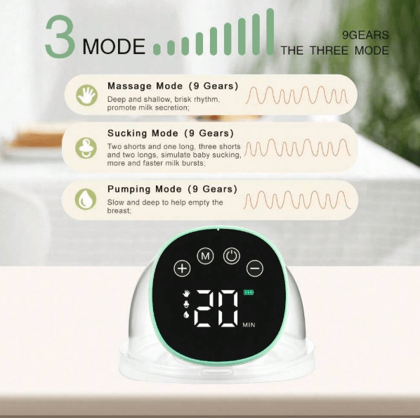 SHEIN Extractor de leche eléctrico portátil manos libres, indoloro