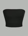 SHEIN EZwear 3 piezas Blusa de top tubo ajustada informal para mujer - Quierox - Tienda Online