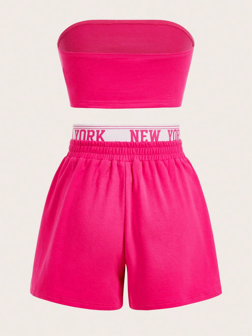 SHEIN EZwear Conjunto de 2 piezas de talla grande niña - Quierox - Tienda Online