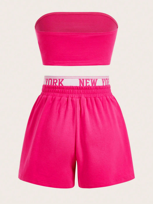 SHEIN EZwear Conjunto de 2 piezas de talla grande niña - Quierox - Tienda Online