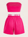 SHEIN EZwear Conjunto de 2 piezas de talla grande niña - Quierox - Tienda Online