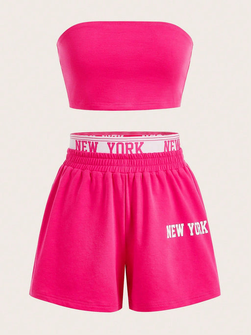 SHEIN EZwear Conjunto de 2 piezas de talla grande niña - Quierox - Tienda Online