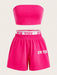 SHEIN EZwear Conjunto de 2 piezas de talla grande niña - Quierox - Tienda Online