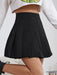 SHEIN EZwear Falda plisada negra estilo universitario para mujer - Quierox - Tienda Online