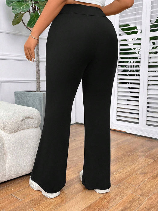 SHEIN EZwear Pantalones palazzo de pierna ancha con estampado de dragón - Quierox - Tienda Online