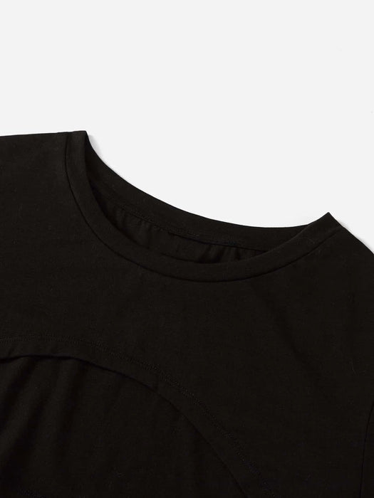 SHEIN EZwear Plus Vestido camisero con estampado de camuflaje y camiseta asimétrica - Quierox - Tienda Online