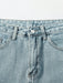 SHEIN EZwear Shorts de mezclilla con botones y bolsillos frontales, uso informal - Quierox - Tienda Online