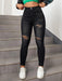 SHEIN EZwear Vaqueros ajustados con detalle roto - Quierox - Tienda Online