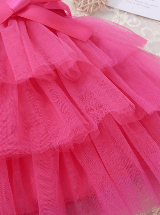 SHEIN Falda con cinturón y dobladillo superpuesto de malla para chica joven - Quierox - Tienda Online