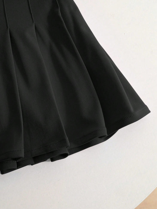 SHEIN Falda plisada informal para niñas preadolescentes, primavera/verano - Quierox - Tienda Online