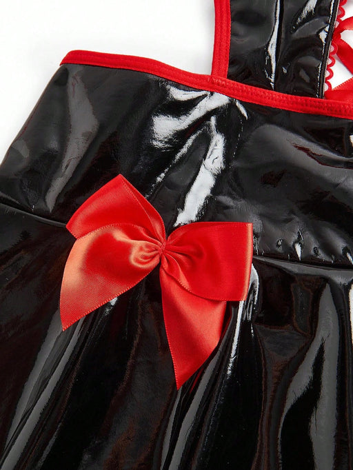 SHEIN Fantasy Costume Conjunto sexy de demonio de Halloween de 3 piezas - Quierox - Tienda Online