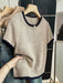 SHEIN Franclia Nueva blusa de punto de verano minimalista - Quierox - Tienda Online
