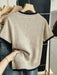 SHEIN Franclia Nueva blusa de punto de verano minimalista - Quierox - Tienda Online